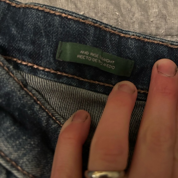 Mid Rise Straight Jeans - Picture 3 of 3